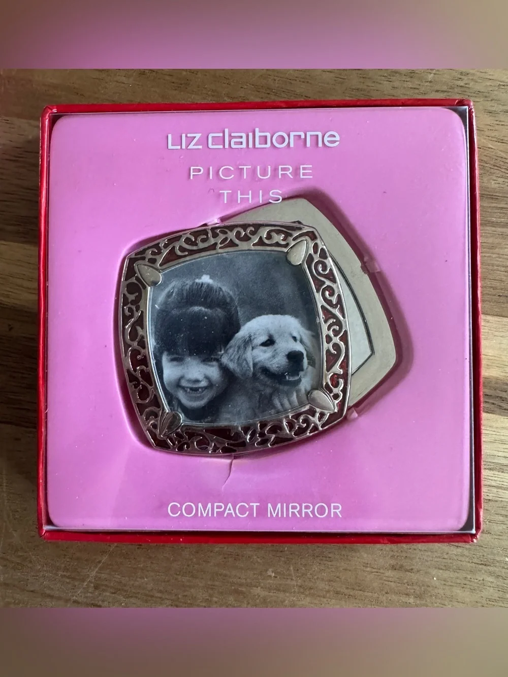Liz Claiborne Picture This Swivel Compact Photo Mirror